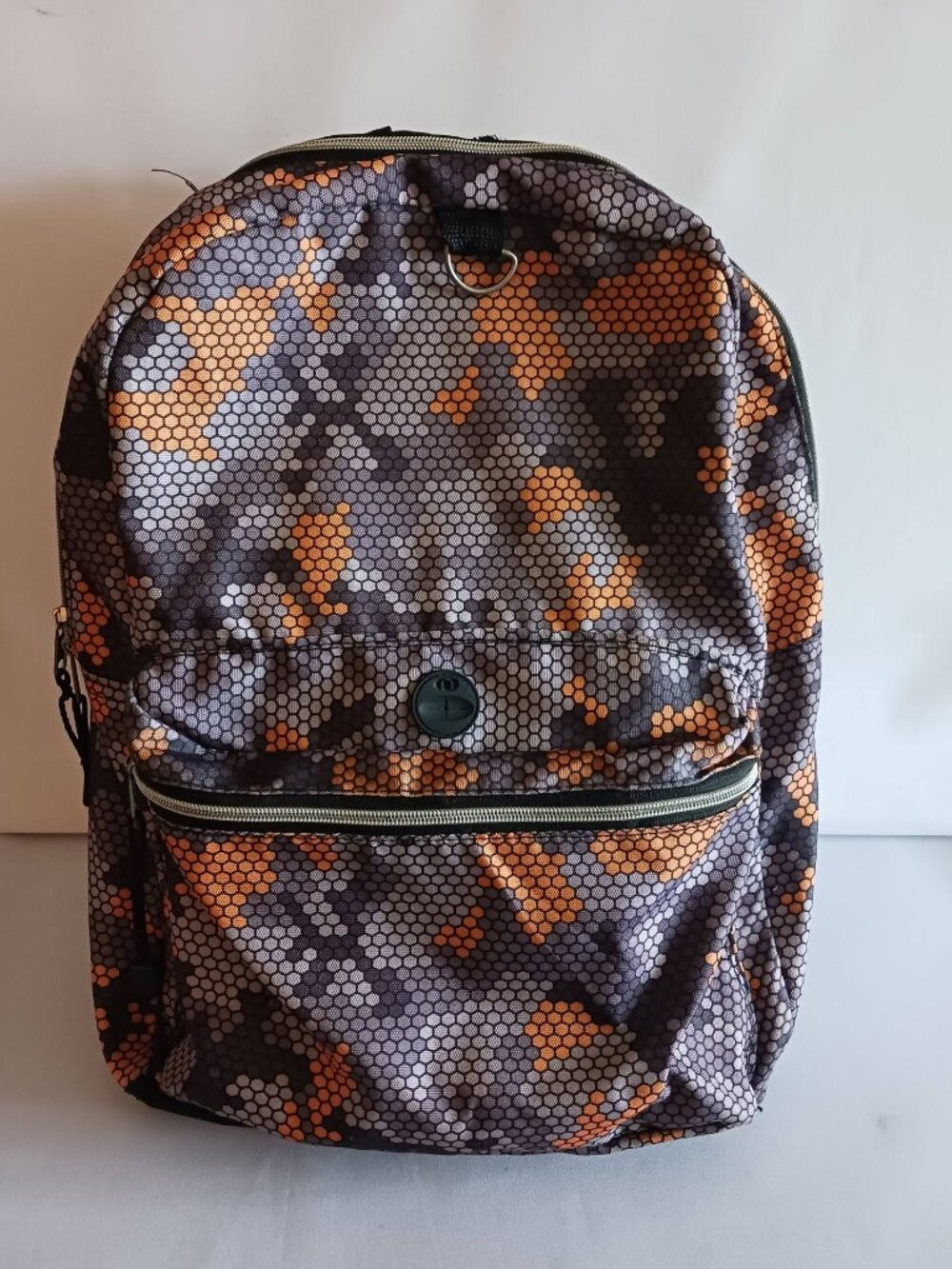 F.A.B. Starpoint Gray And Orange Camo Sport Backpack
